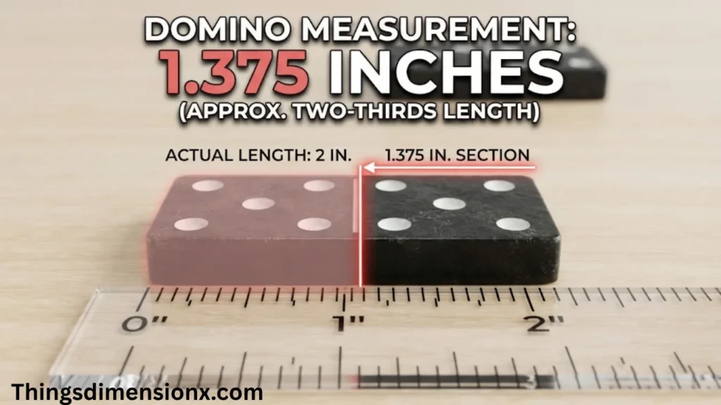 1.375 inches Domino Tile