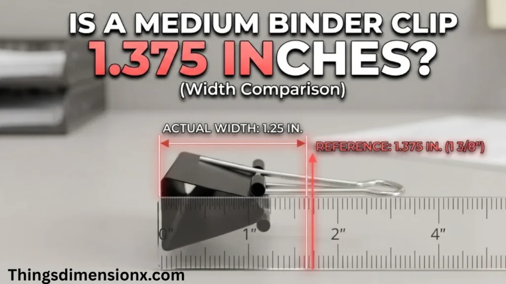 1.375 inches Medium Binder Clip