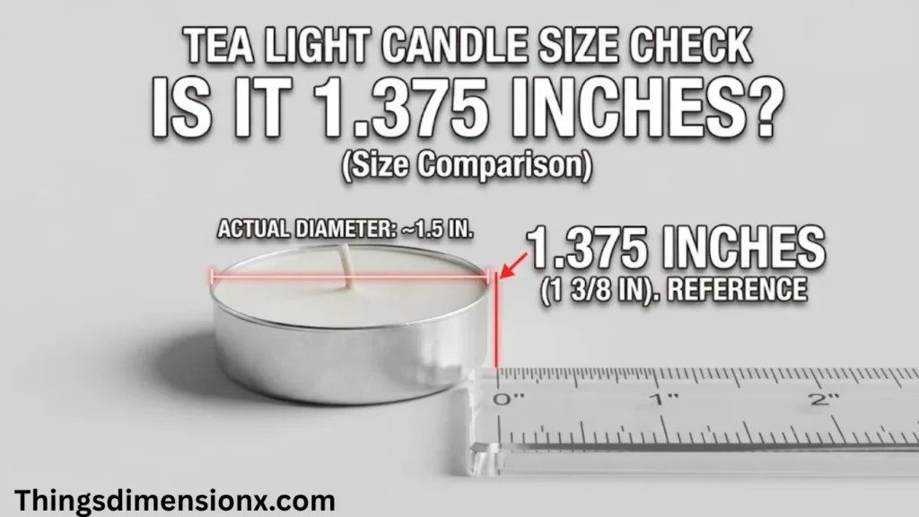 1.375 inches Tea Light Candle