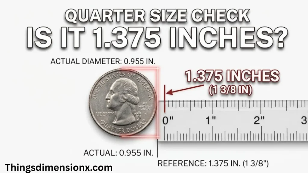 1.375 inches U.S. Quarter