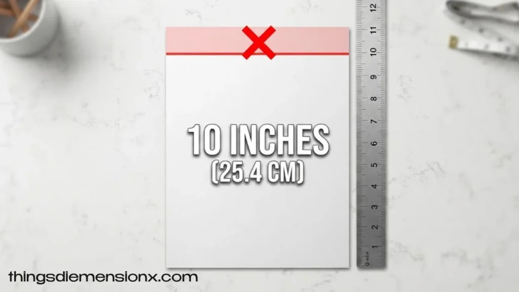 10 Inches Trimmed Letter-Size Paper
