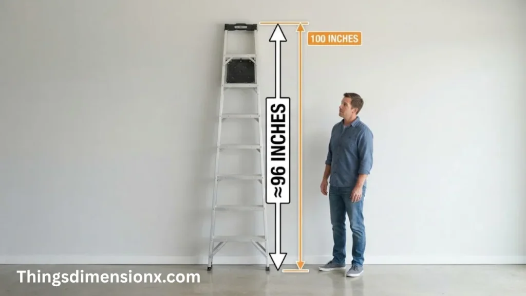 100 inches 8-Foot Stepladder
