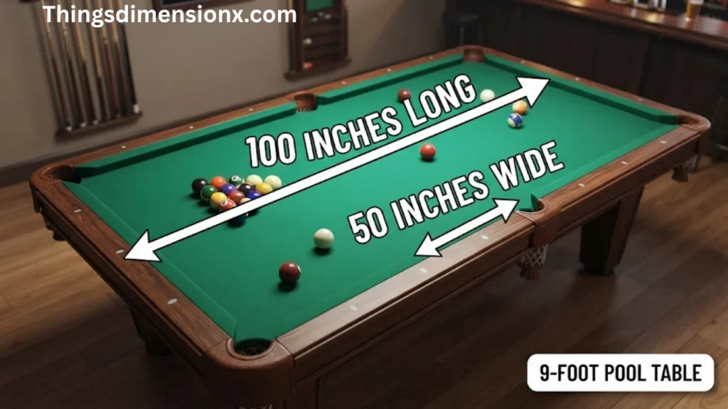 100 inches 9-Foot Pool Table