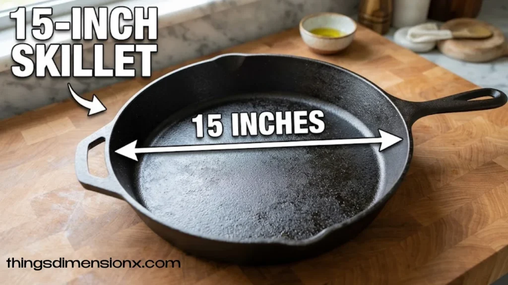 15 Inches Cast Iron Skillet