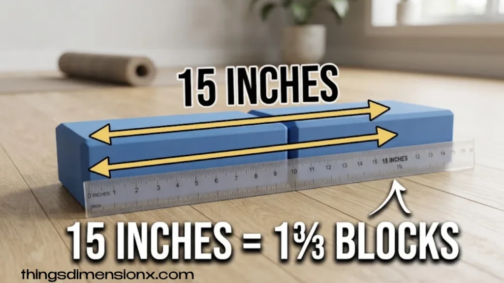 15 Inches Yoga Blocks