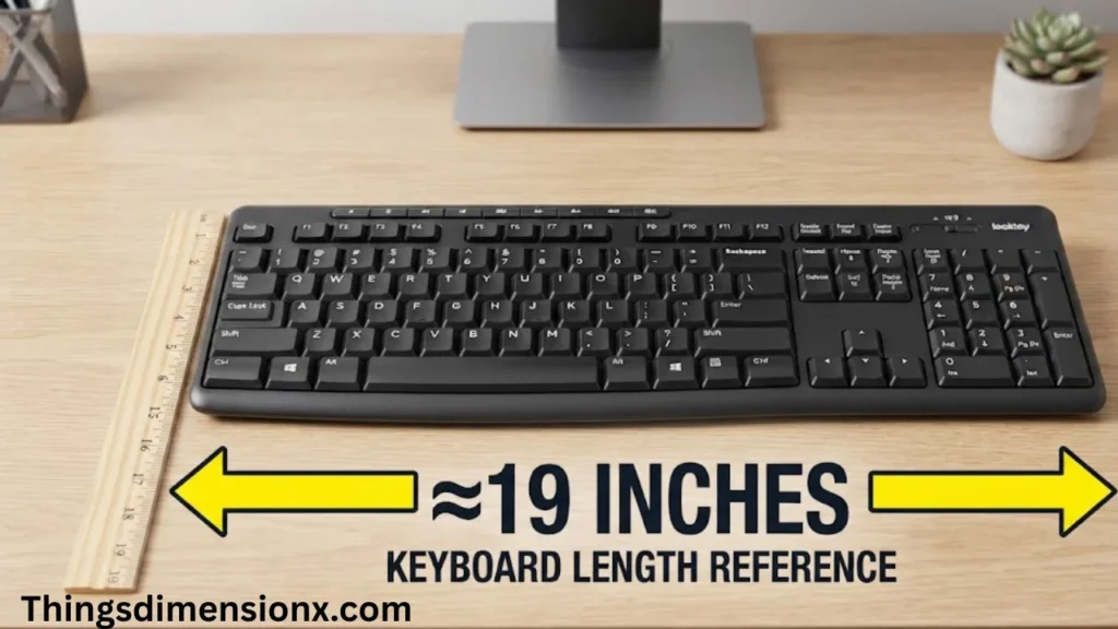 19 inches Full-Size Computer Keyboard