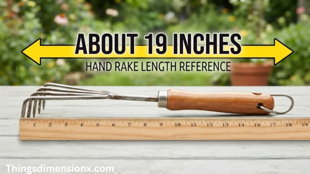 19 inches Garden Hand Rake
