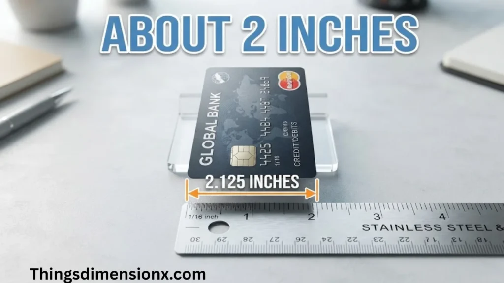 2 Inches Credit or Debit Card Width