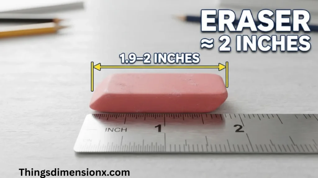 2 Inches Pink Eraser