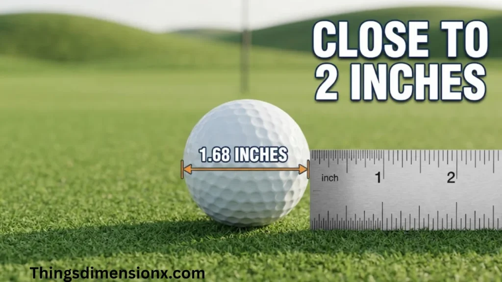 2 inches long Golf Ball