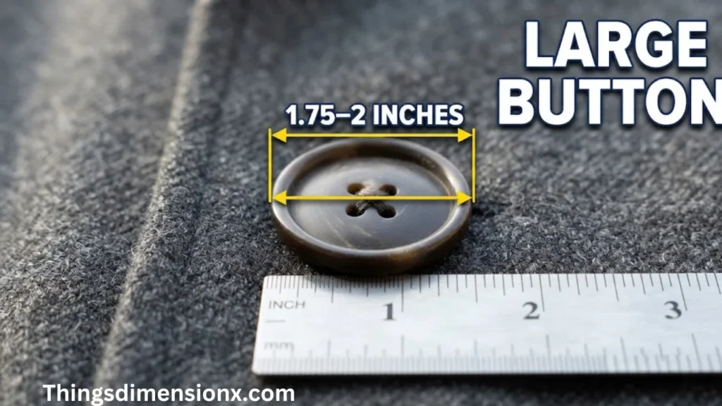 2 inches long Large Coat Button