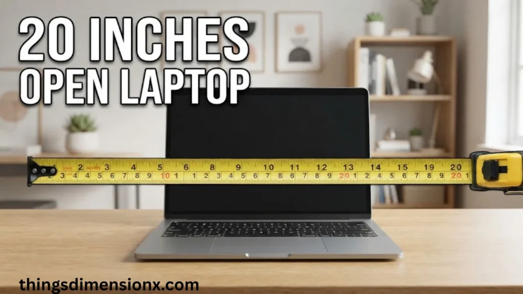 20 Inches Open Laptop