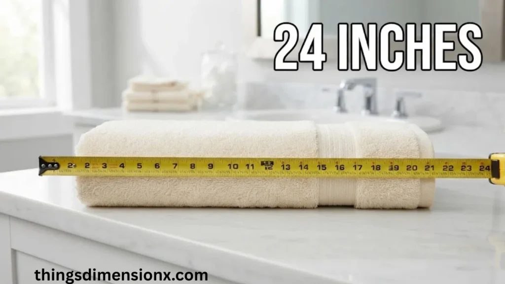 _24 Inches Folded Bath Towel
