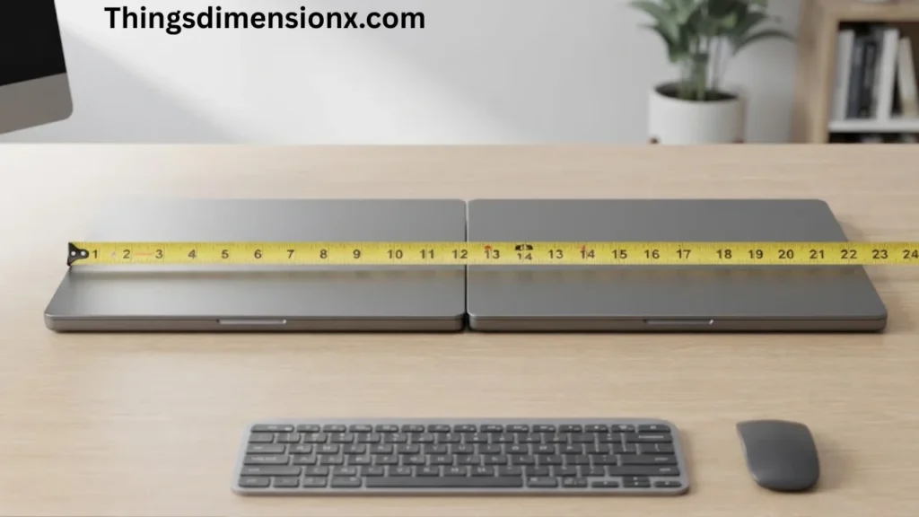 24 Inches Two 13-Inch Laptops