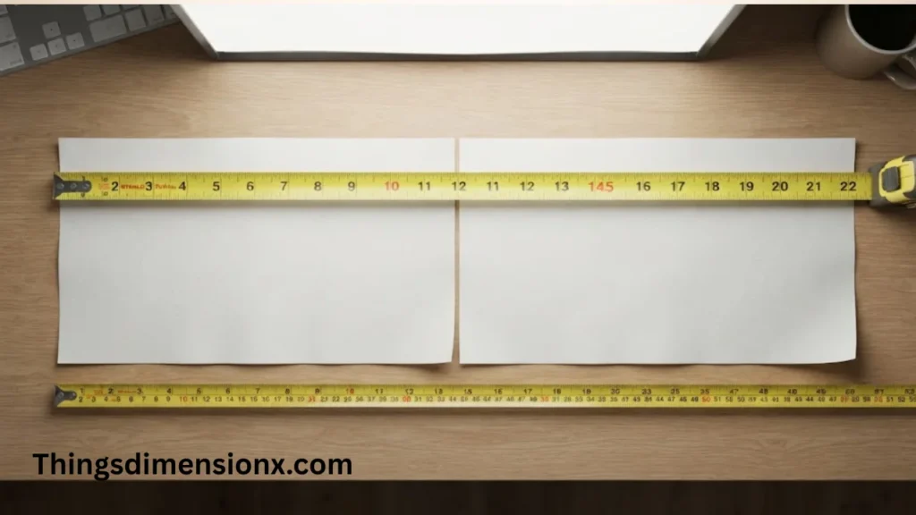 24 Inches Two Letter-Size Sheets of Paper