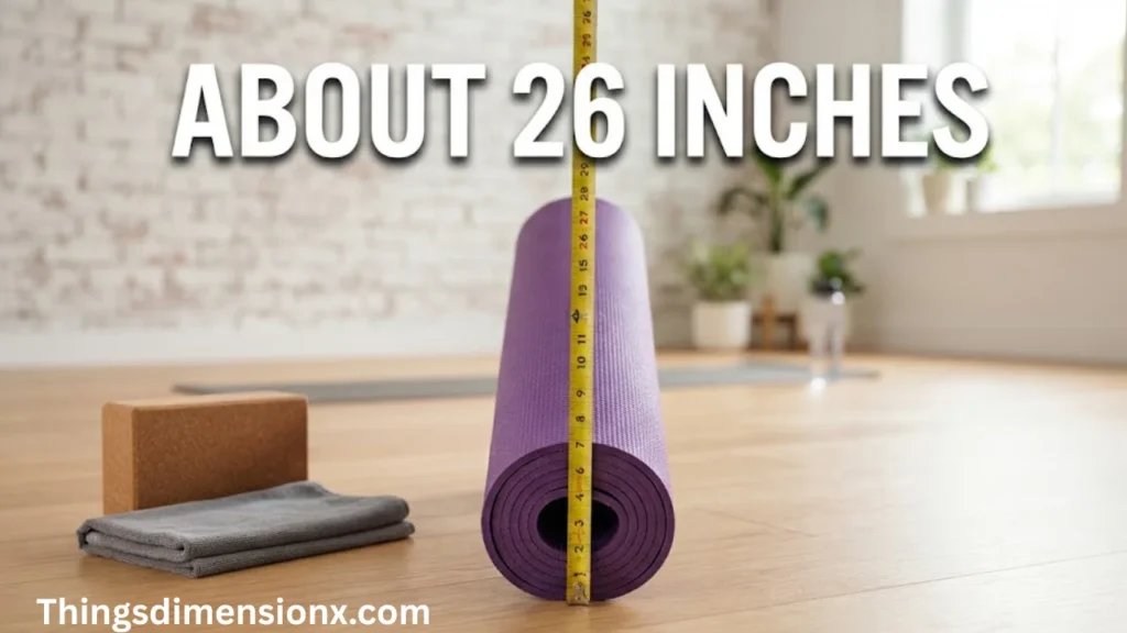 26 inches Rolled Yoga Mat