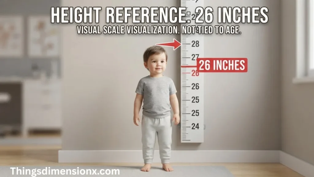 26 inches Toddler Height Comparison