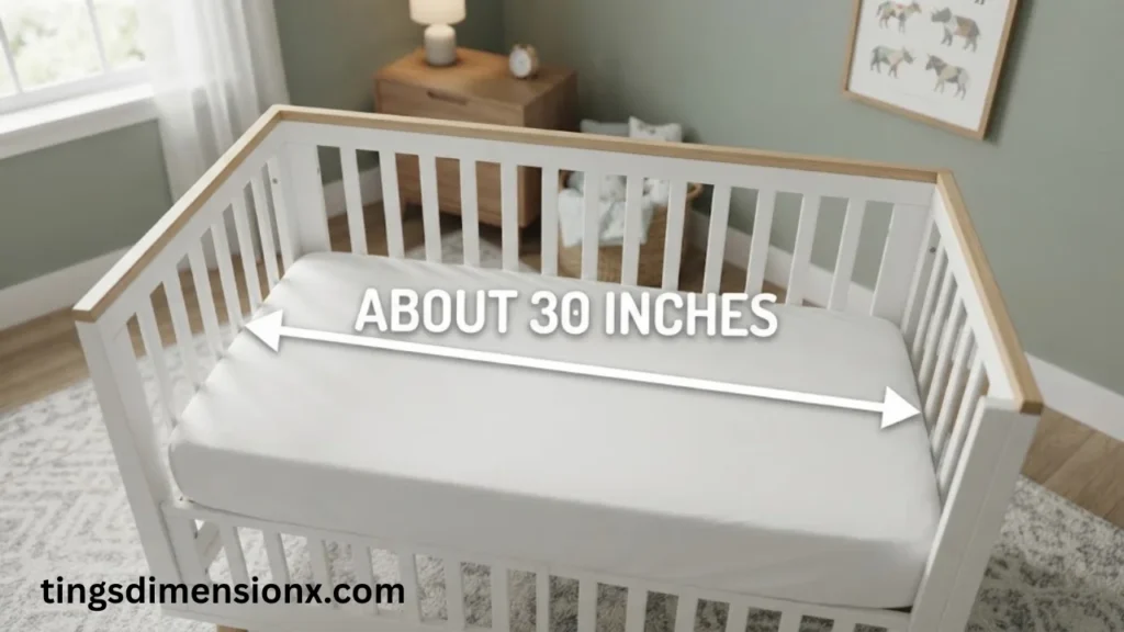 30 Inches Baby Crib Interior Width