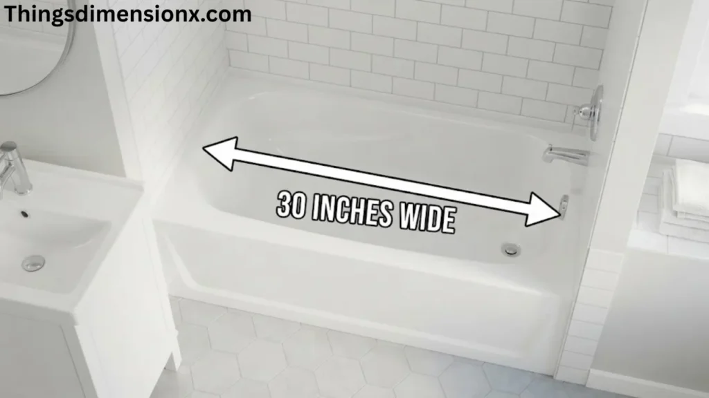 30 inches Bathtub Width