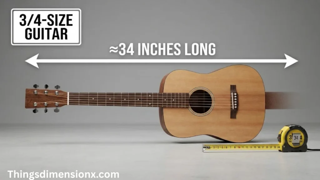 34 Inches 34-Size Acoustic Guitar