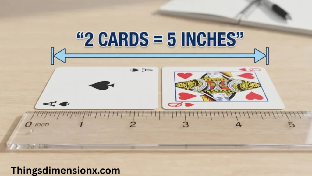 5 Inches Two Playing Cards