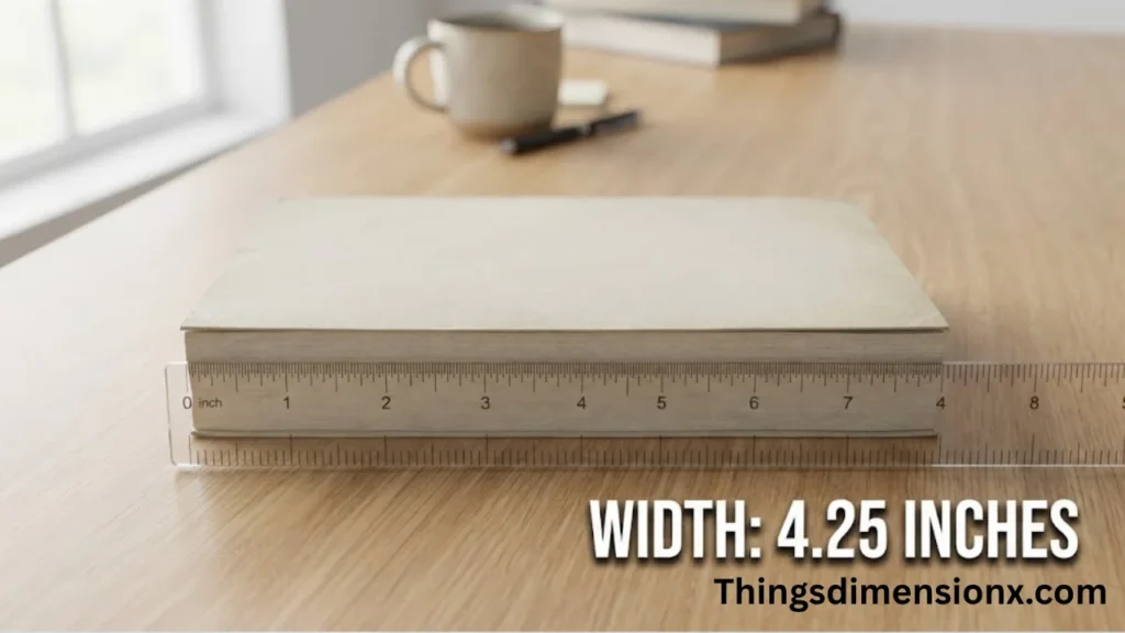5.7 inches Paperback Book Width