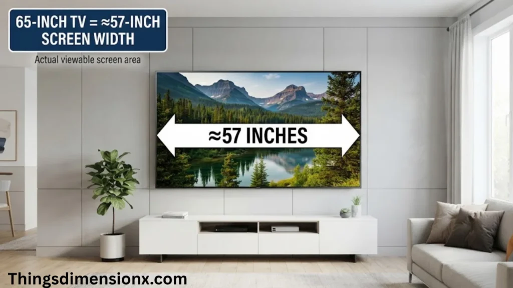 57 Inches Flat-Screen TV