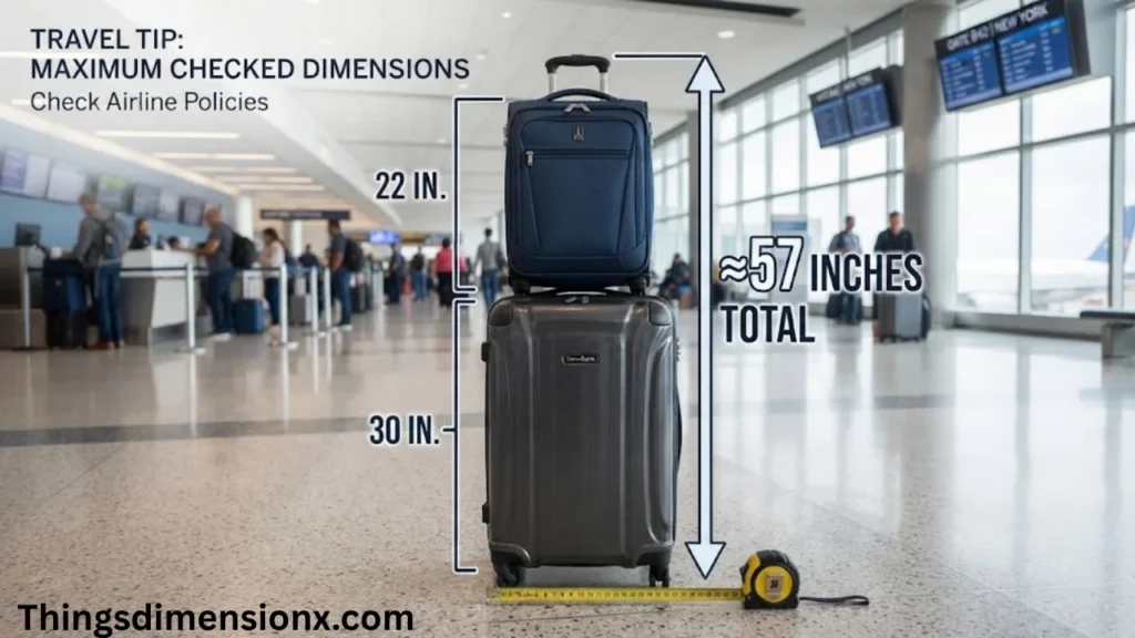 57 Inches Large Suitcase + Carry-On