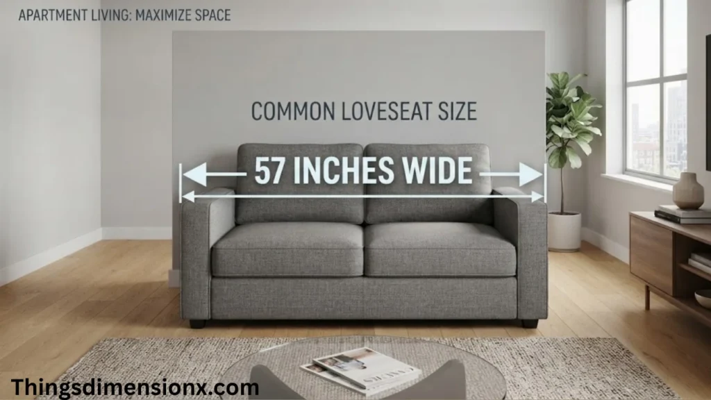 57 Inches Loveseat