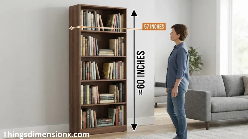 57 inches Standard Bookcase