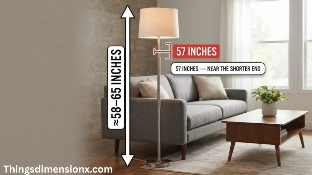 57 inches Tall Floor Lamp