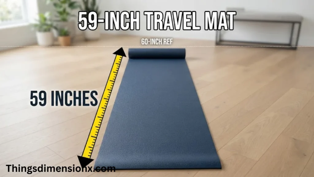 59 inches CompactTravel Yoga Mat