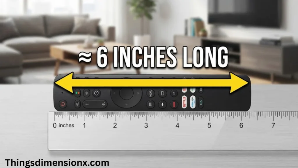 6 Inches Long Compact TV Remote