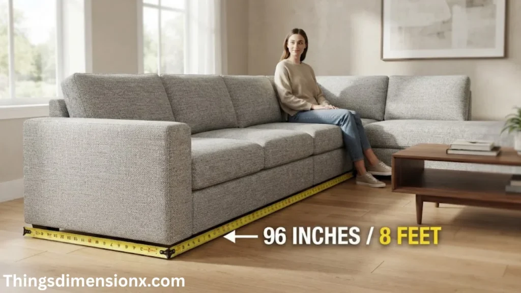 96 inches Large Sectional Sofa
