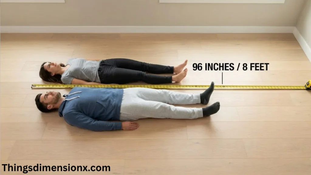 96 inches Two Adults Head to Toe