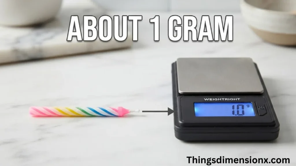 1 gram Small Birthday Candle