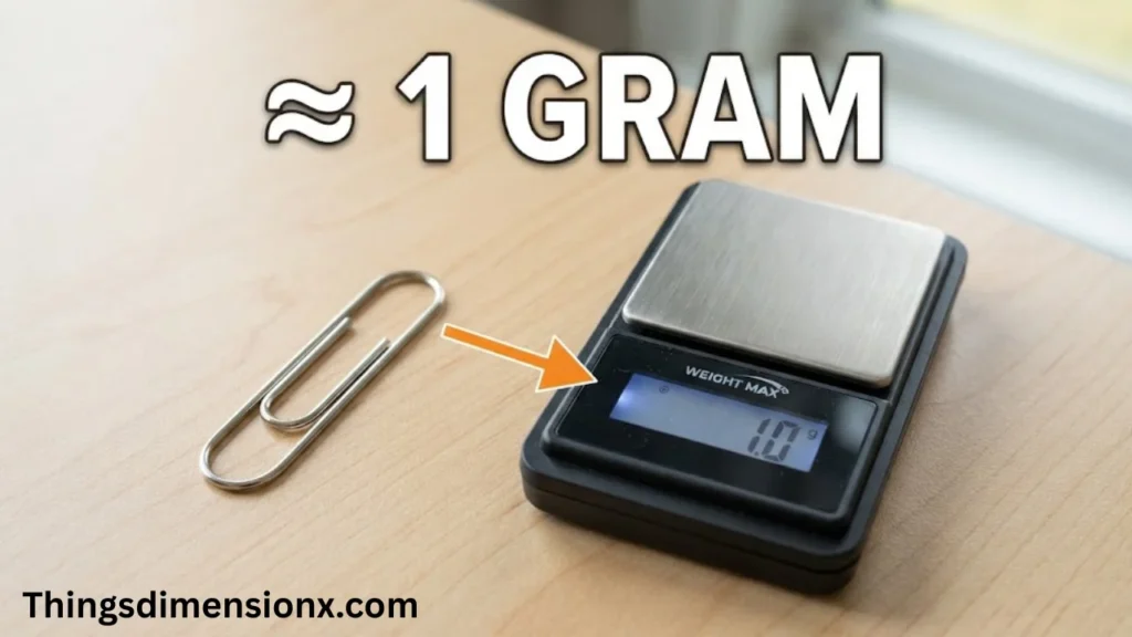 1 gram Standard Paperclip