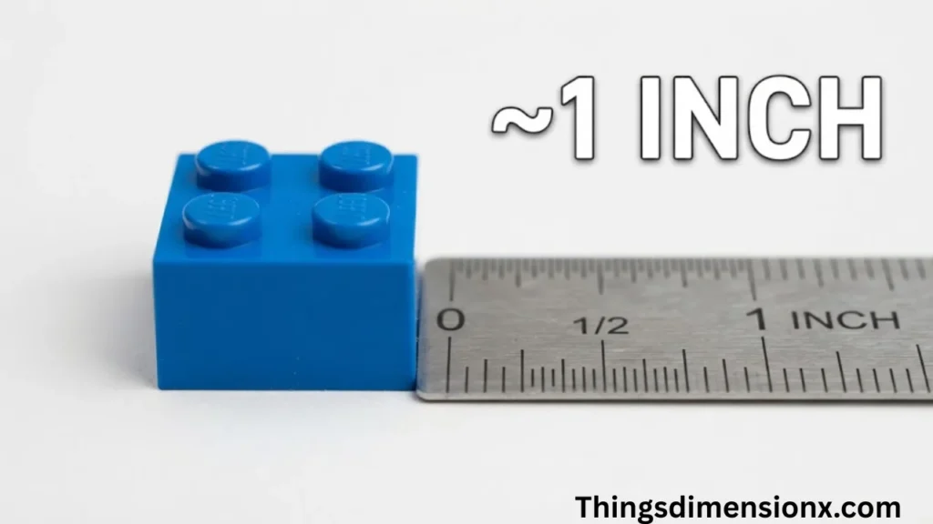 1 inch 2×2 LEGO Brick