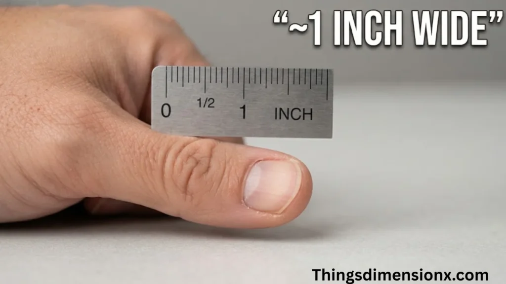 1 inch Adult Thumb Width