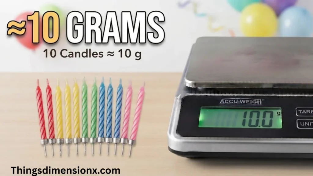 10 grams Ten Birthday Candles
