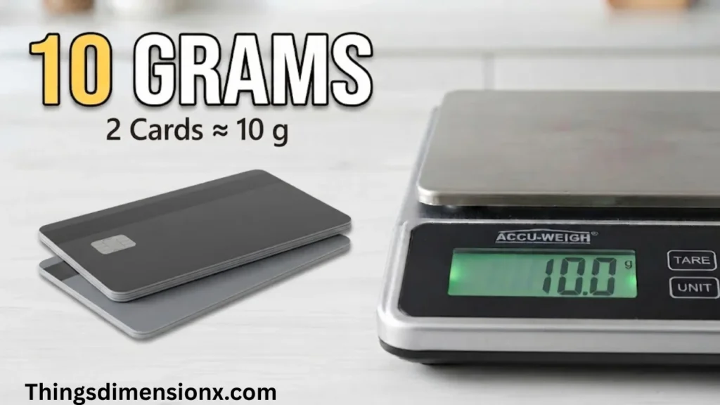 10 grams Two CreditDebit Cards