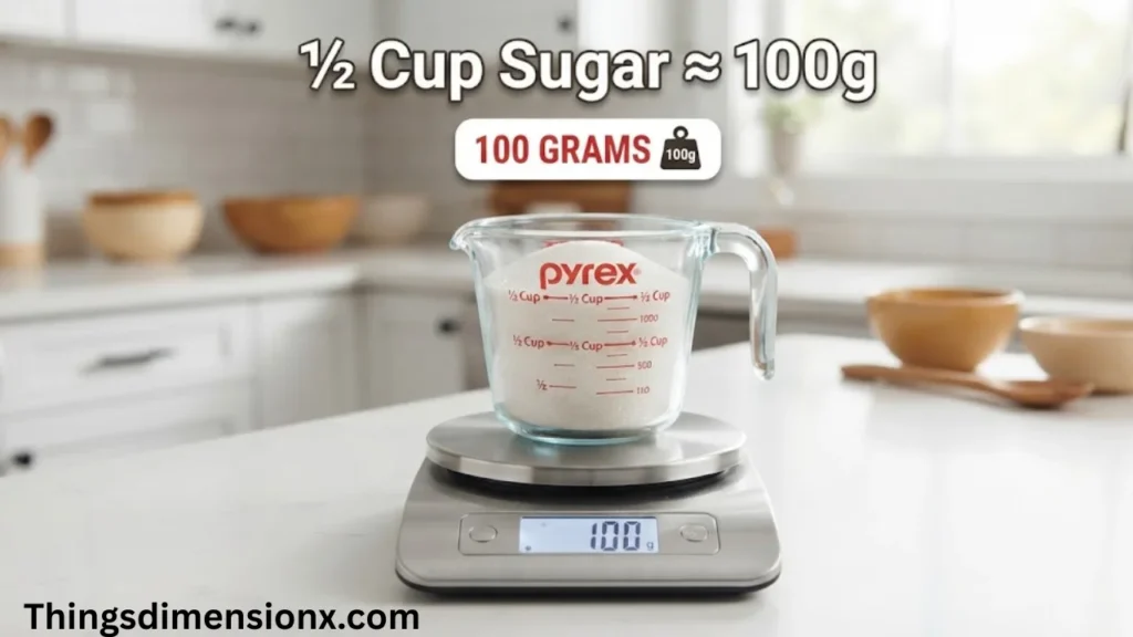 100 Grams Half Cup of Granulated Sugar