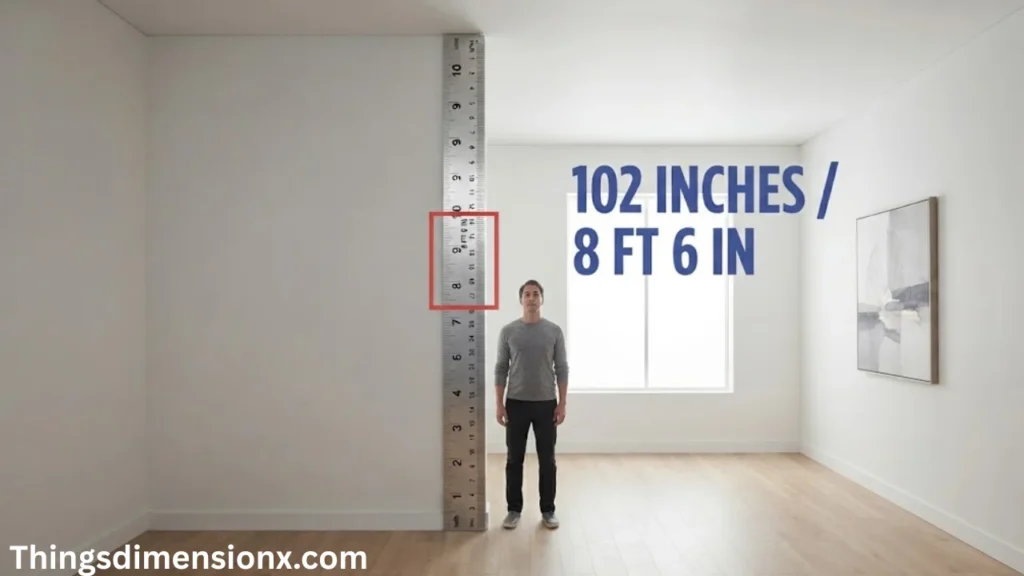 102 inches Ceiling
