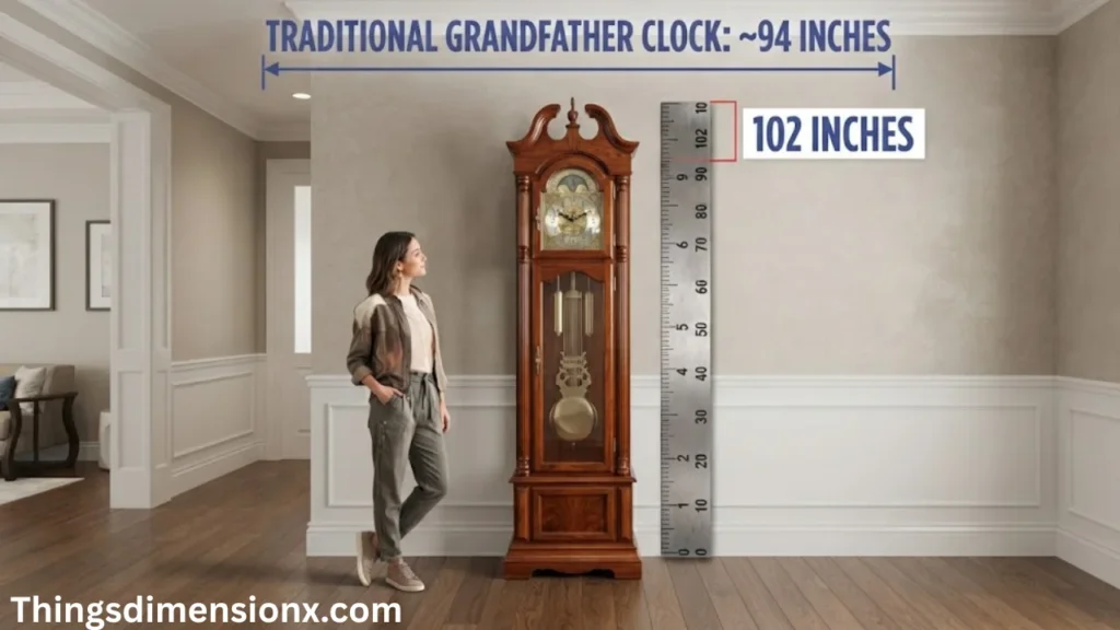 102 inches Grandfather Clock