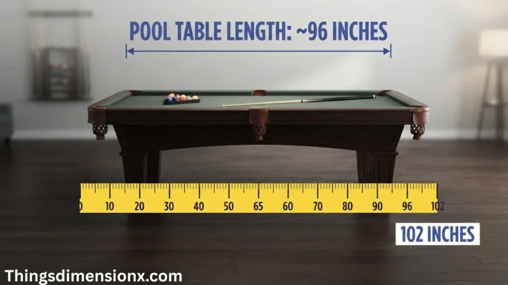 102 inches Pool Table
