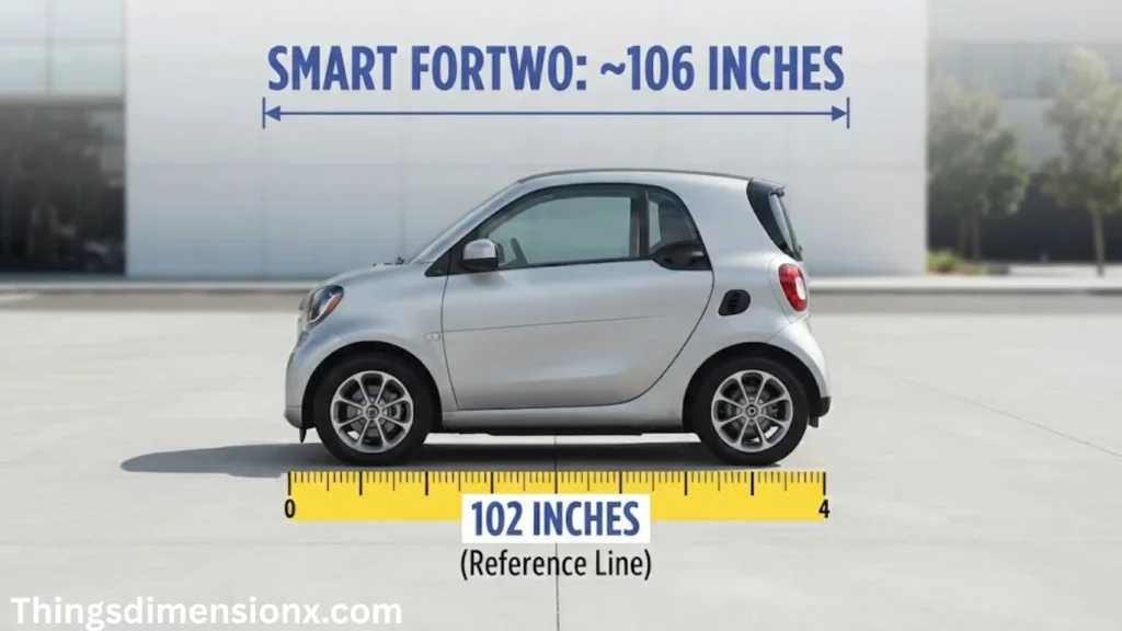 102 inches Smart Fortwo City Car