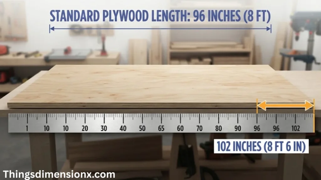 102 inches Standard Sheet of Plywood