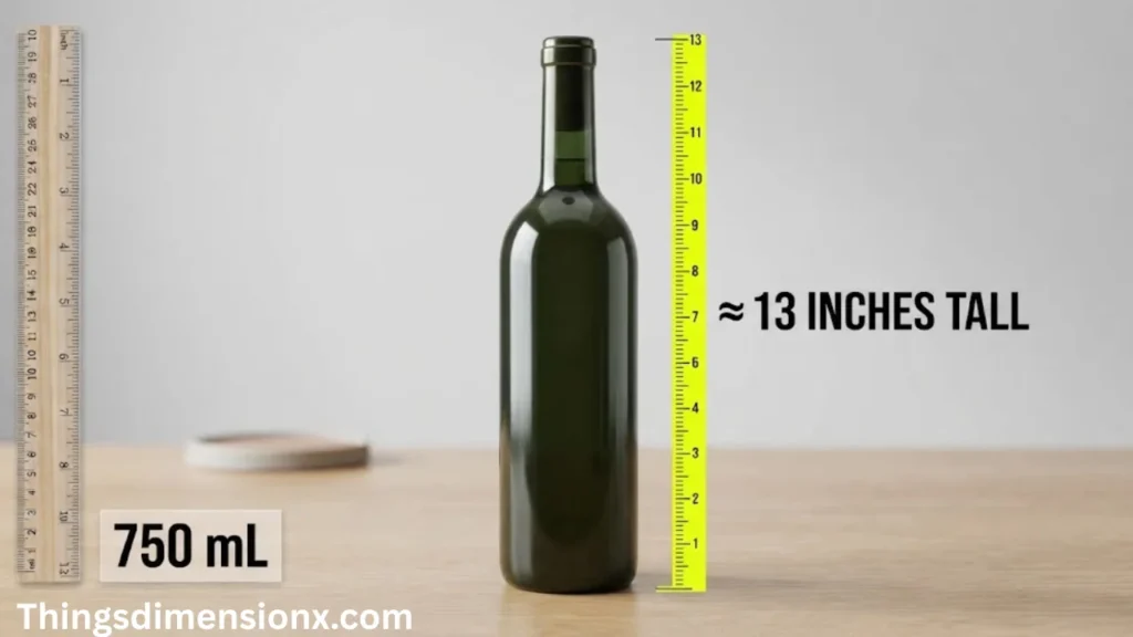 13 inches 750 mL Wine Bottle