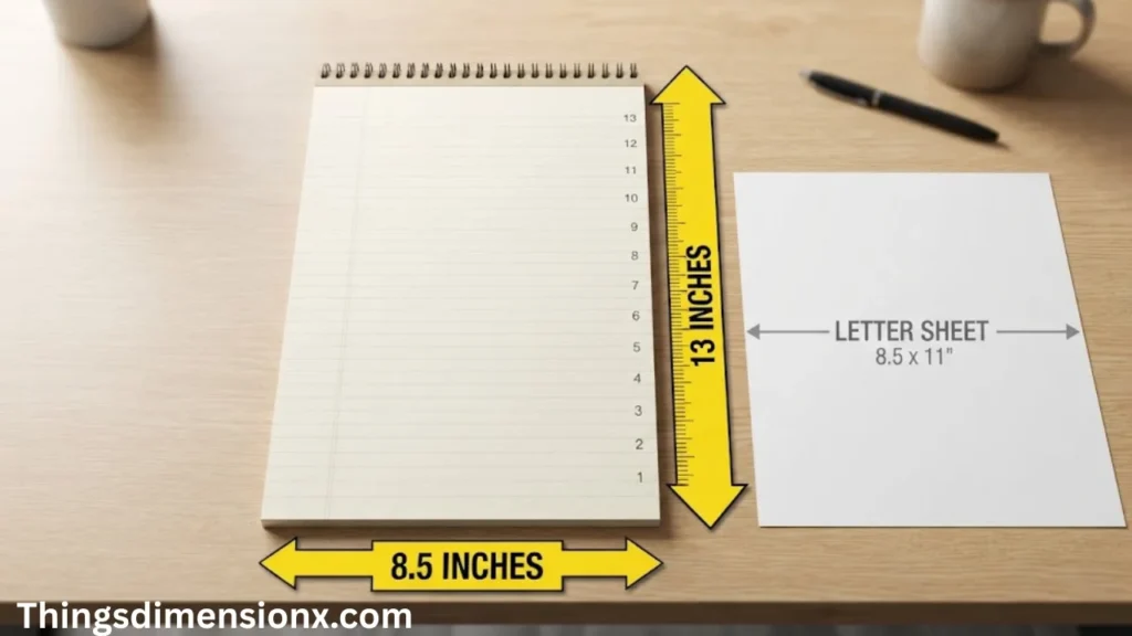 13 inches Legal-Size Notepad
