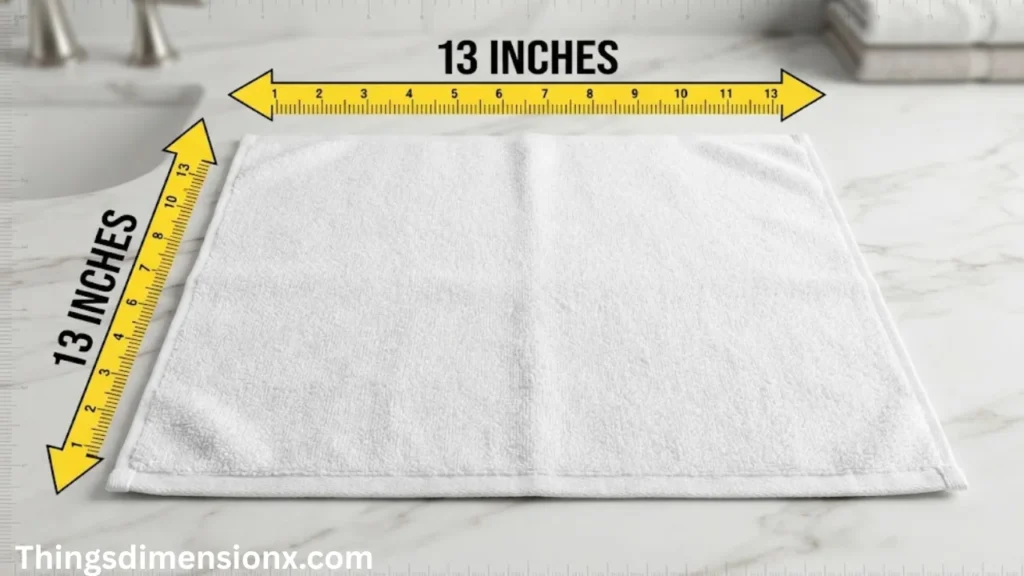 13 inches Standard Washcloth